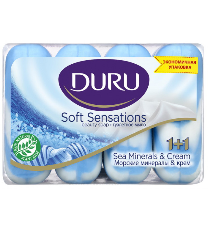Мыло туалетное Duru 4 шт в пачке