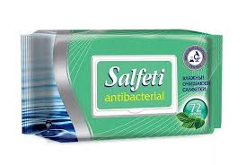 Салфетки влажные 72 шт Saffia