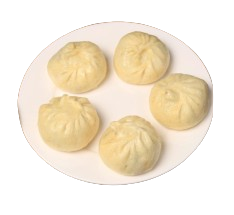 Манты дрожжевые с мясом 5шт